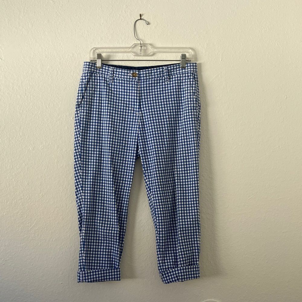 Blue and White Girlfriend Chino Talbots Capris